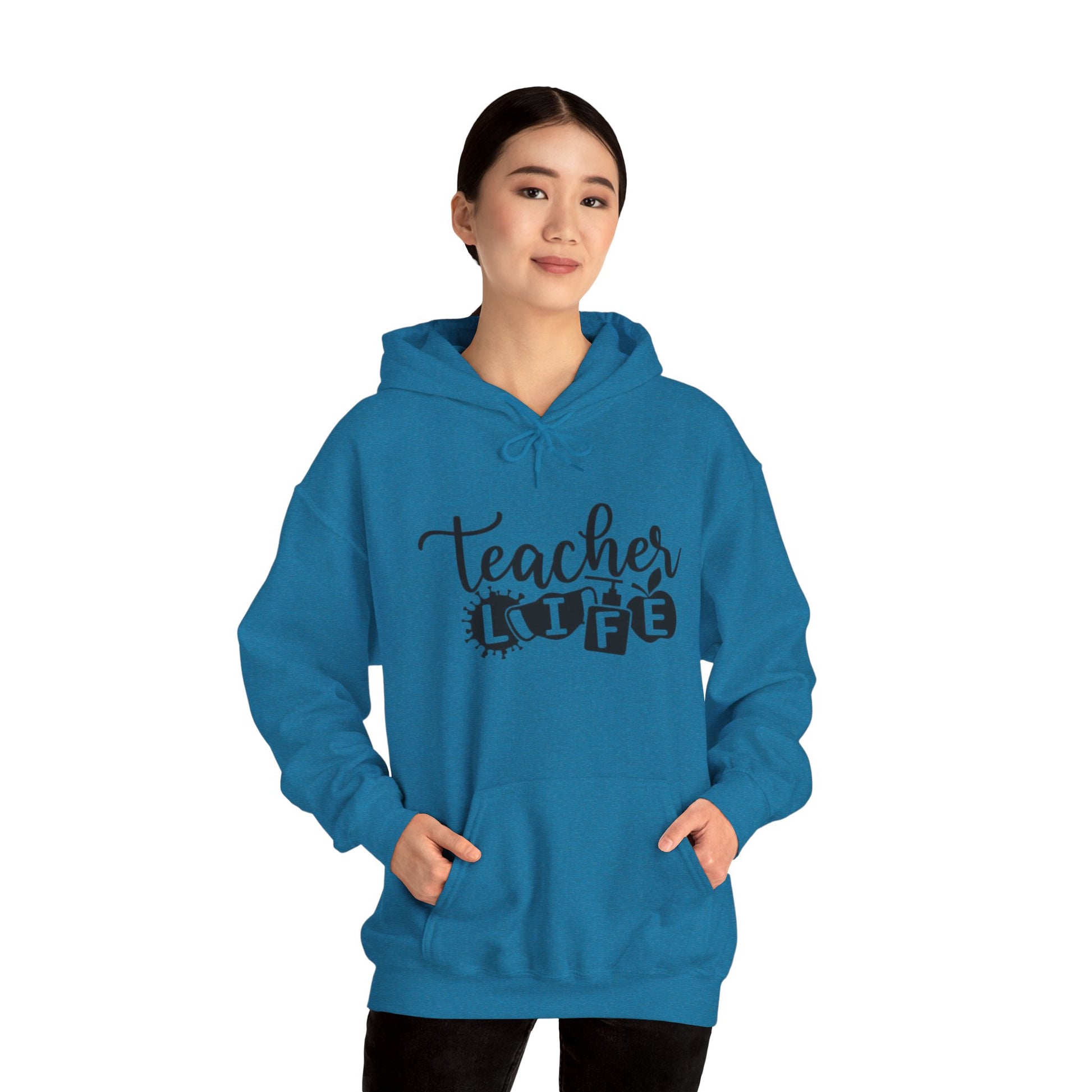 Teacher Life Unisex Hooded Sweatshirt, Great Gift for Teachers, Cozy Pullover for School or Home, Motivational, Casual Wear, Teacher [...]