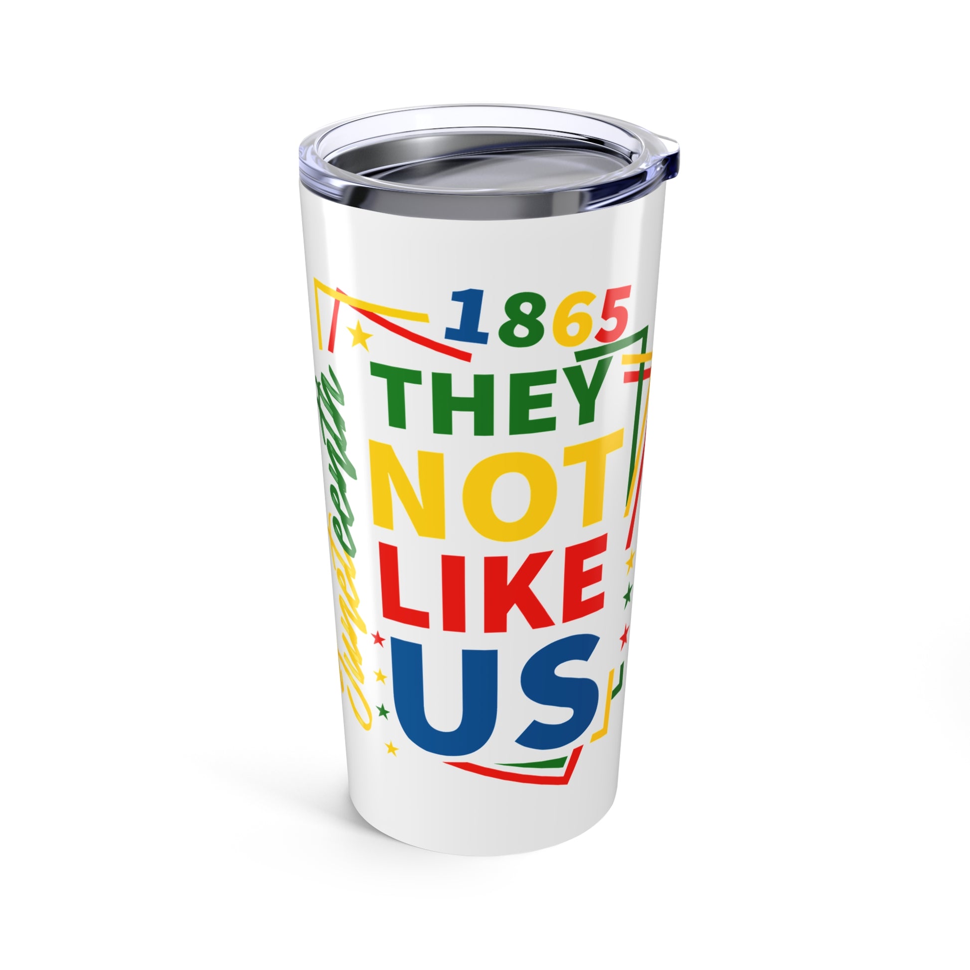 Juneteenth 20oz Tumbler, Colorful Celebration Drinkware, Black History Celebration, Eco-Friendly Travel Mug, Unique Gift Idea