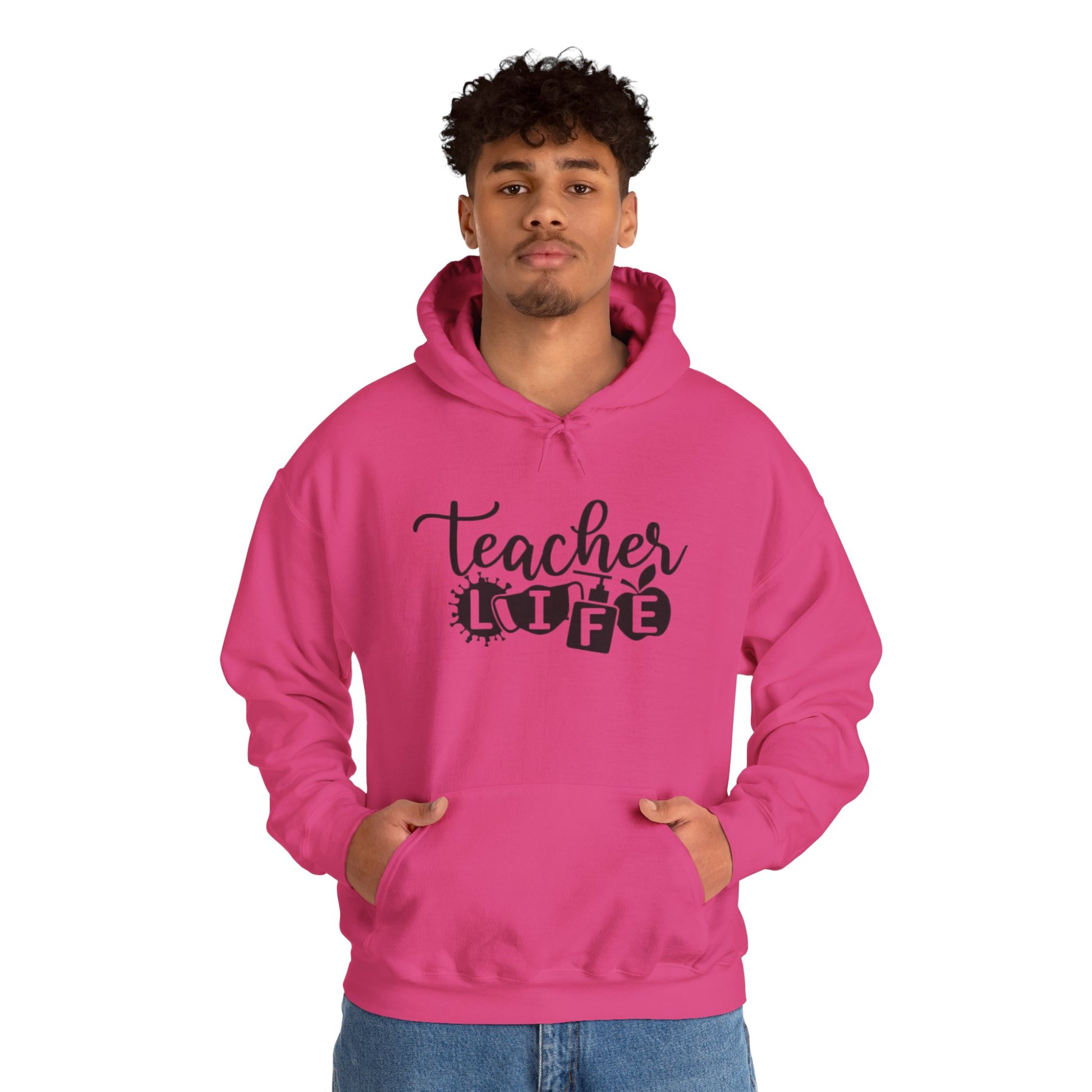 Teacher Life Unisex Hooded Sweatshirt, Great Gift for Teachers, Cozy Pullover for School or Home, Motivational, Casual Wear, Teacher [...]