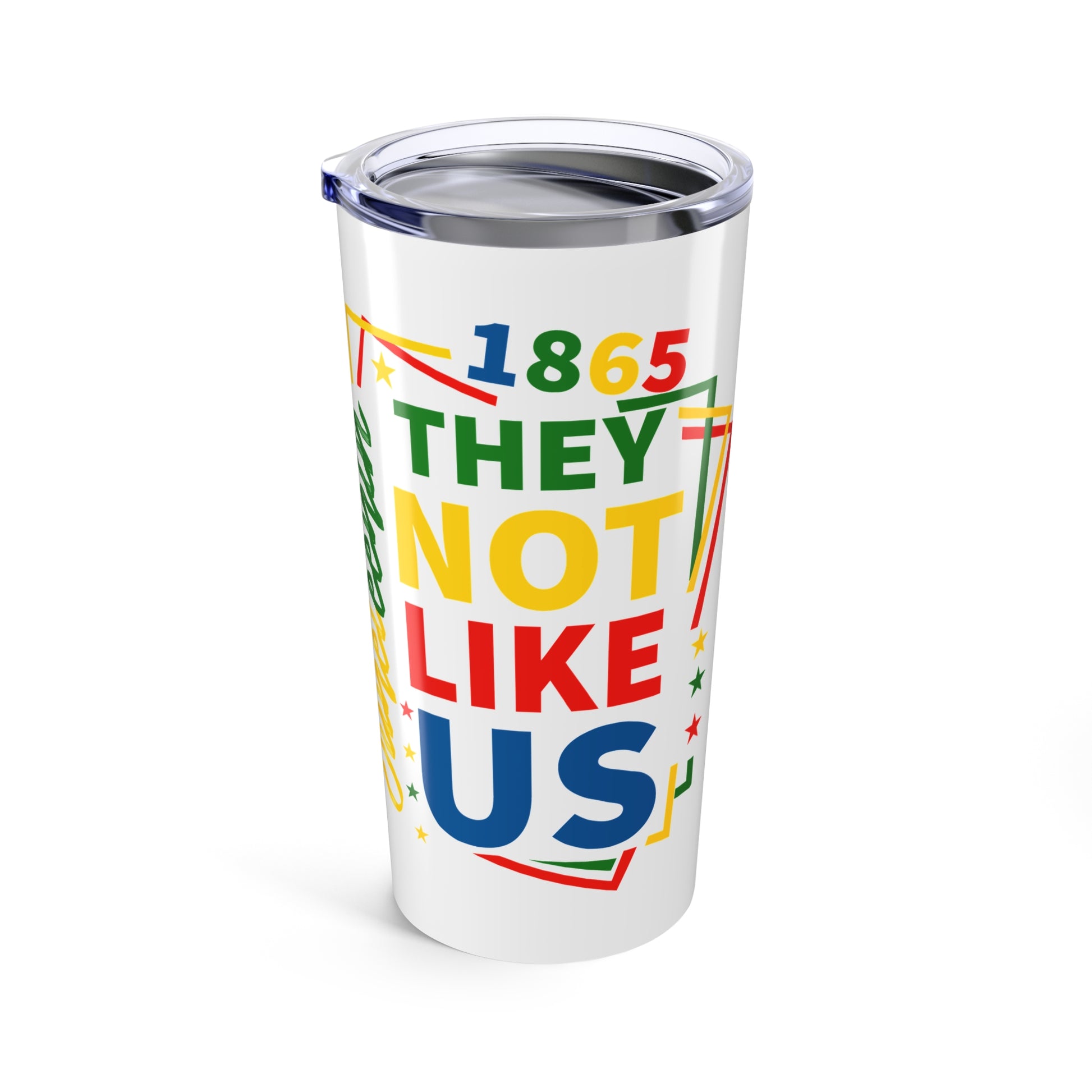Juneteenth 20oz Tumbler, Colorful Celebration Drinkware, Black History Celebration, Eco-Friendly Travel Mug, Unique Gift Idea