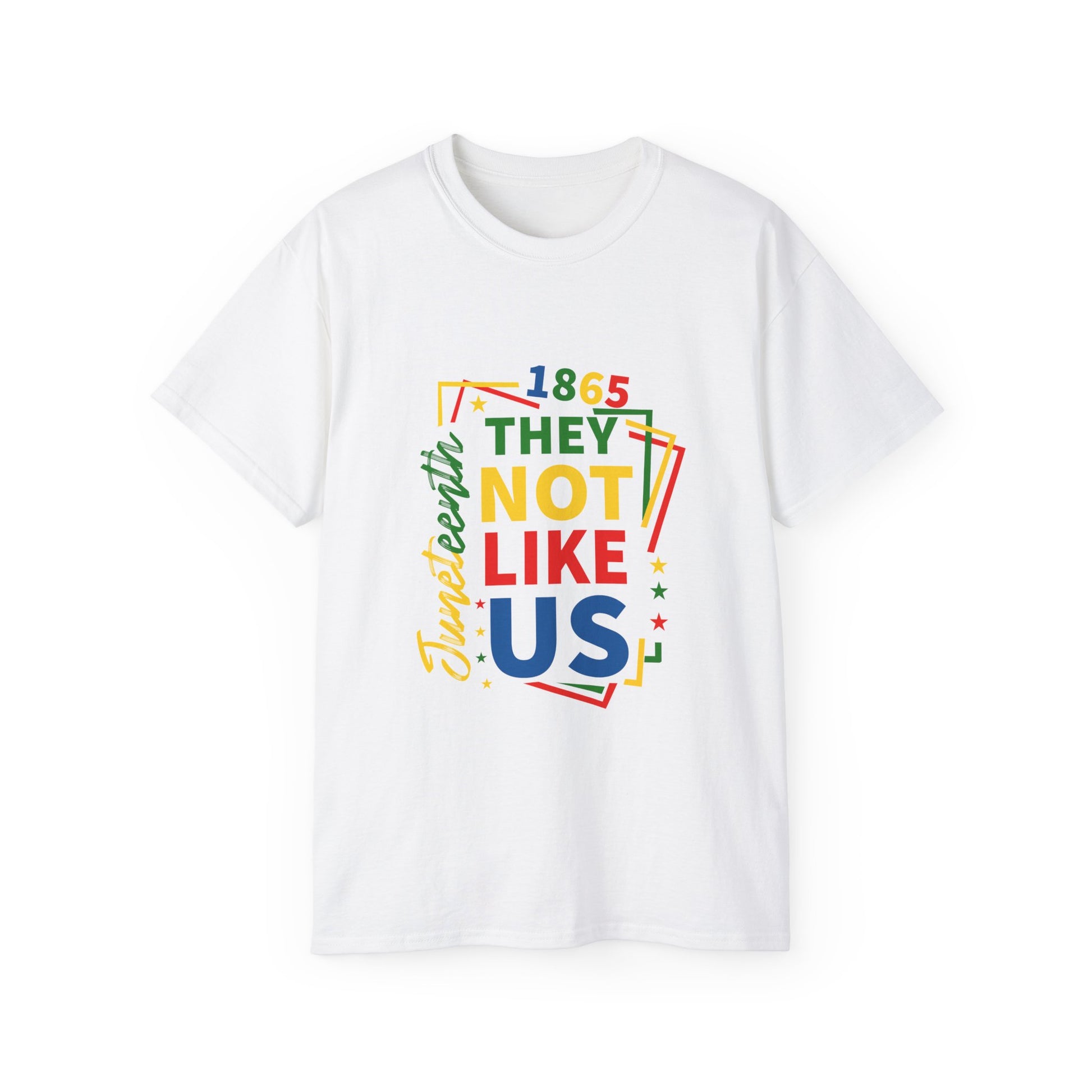 Colorful Statement Tee: They Not Like Us, Unisex T-Shirt, Pride Apparel, Inclusive Fashion, Gift for Friends, Casual Wear