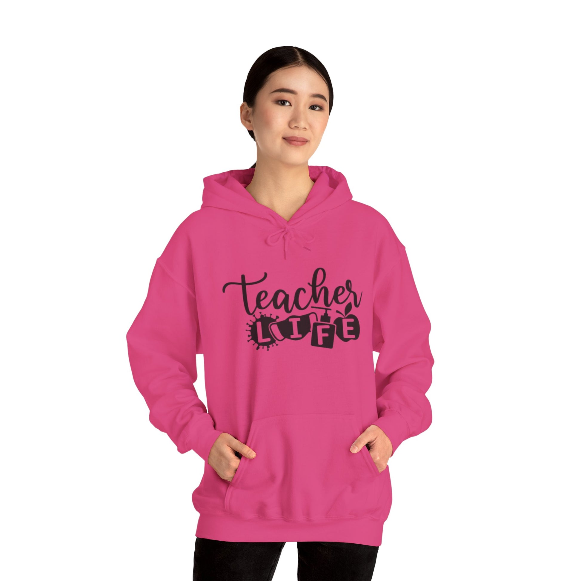 Teacher Life Unisex Hooded Sweatshirt, Great Gift for Teachers, Cozy Pullover for School or Home, Motivational, Casual Wear, Teacher [...]